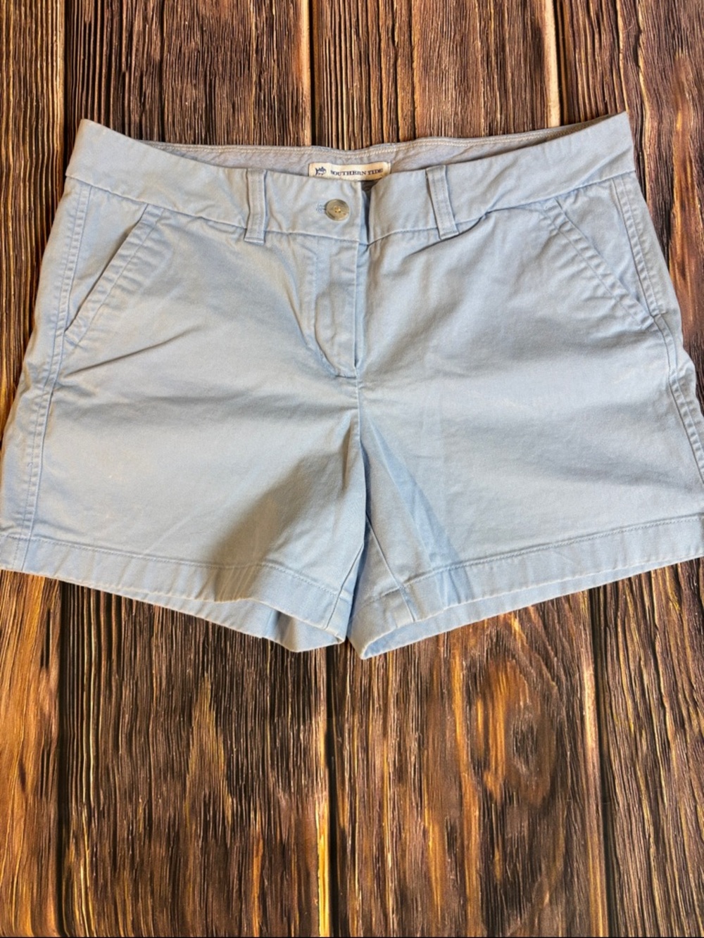 Southern Tide Light Blue Cotton Bermuda Shorts (0056)